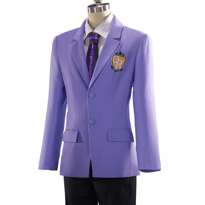【Partially Ready For Ship】DokiDoki-R Anime Cosplay Costume Uniform Purple