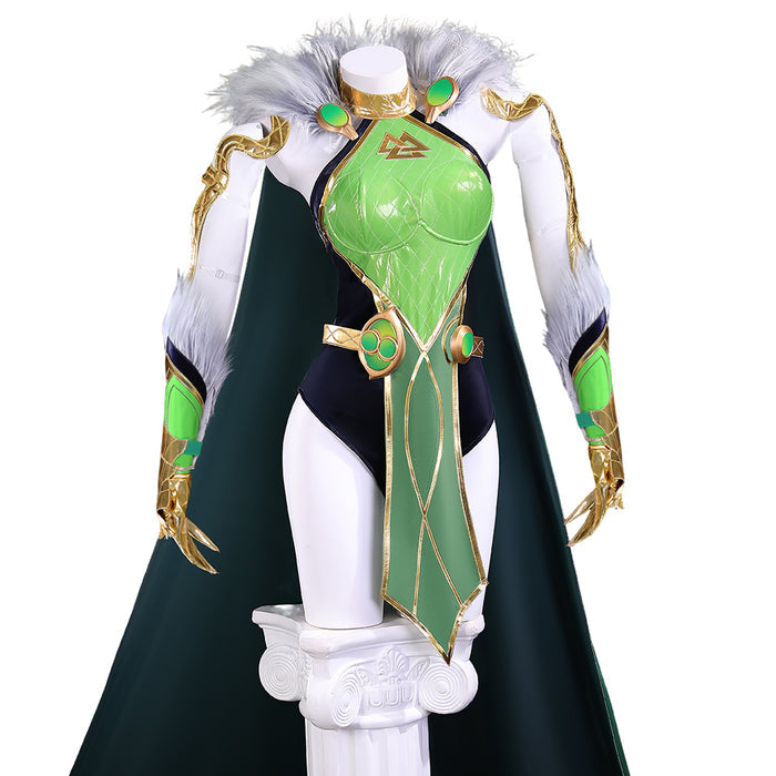 【Partially Ready For Ship】【Size S-3XL】DokiDoki-R Cosplay Costume Black Green Cloak Suit