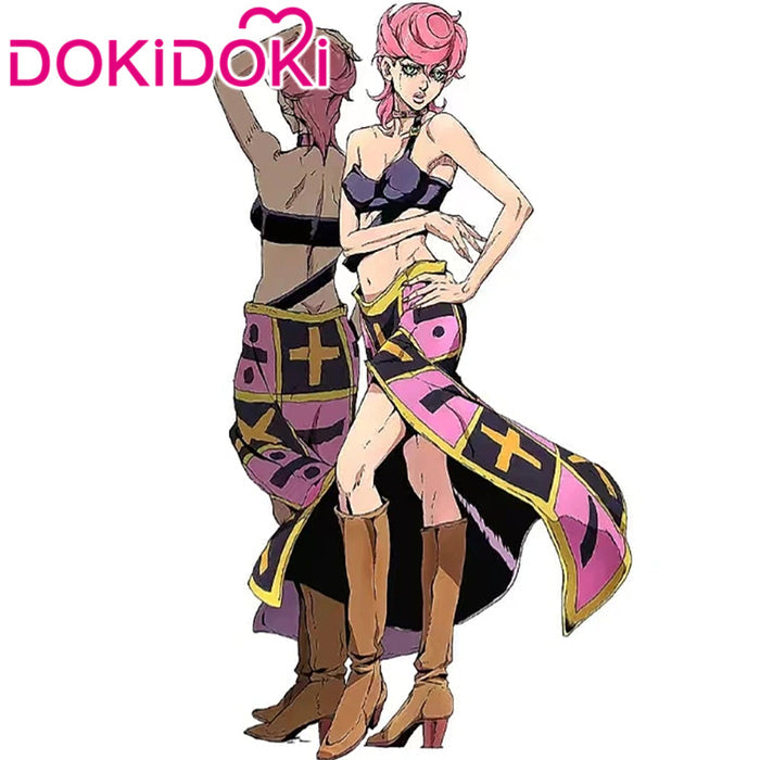【POLL】$5 Deposit =10% OFF Coupon DokiDoki Anime Cosplay Strap Side Slit Skirt Costume Female