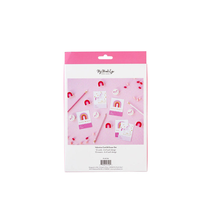 Rainbows and Unicorns Valentine's Cards