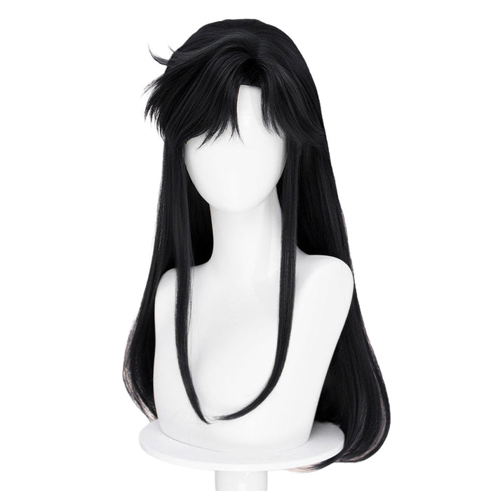 【Ready For Ship】DokiDoki Anime Cat's Eye Cosplay Hitomi Kisugi Wig Long Black Hair
