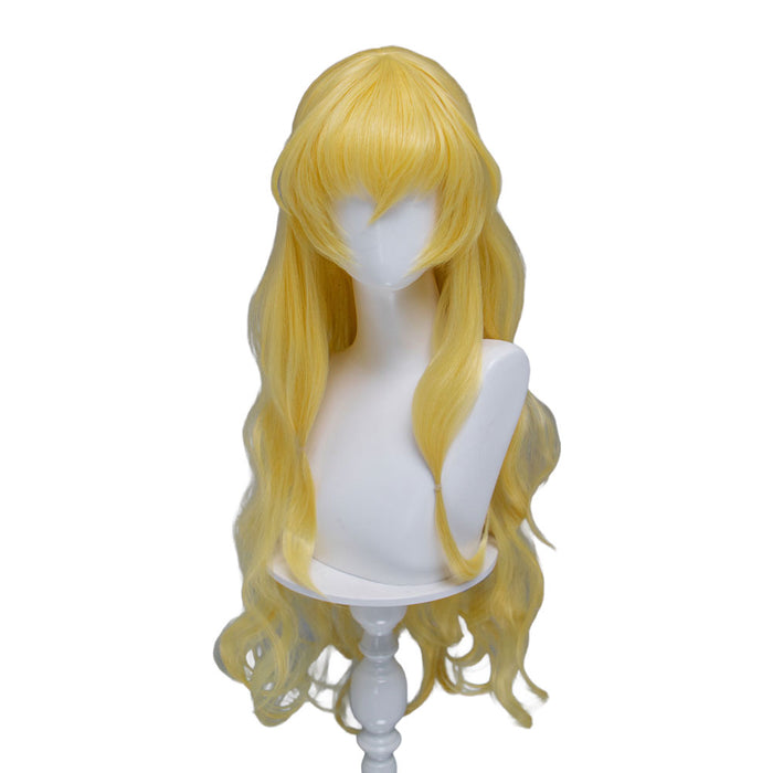 【Ready For Ship】DokiDoki Game Anime TouHou Project Cosplay Yakumo Yukari Wig Long Curly Blonde Hair
