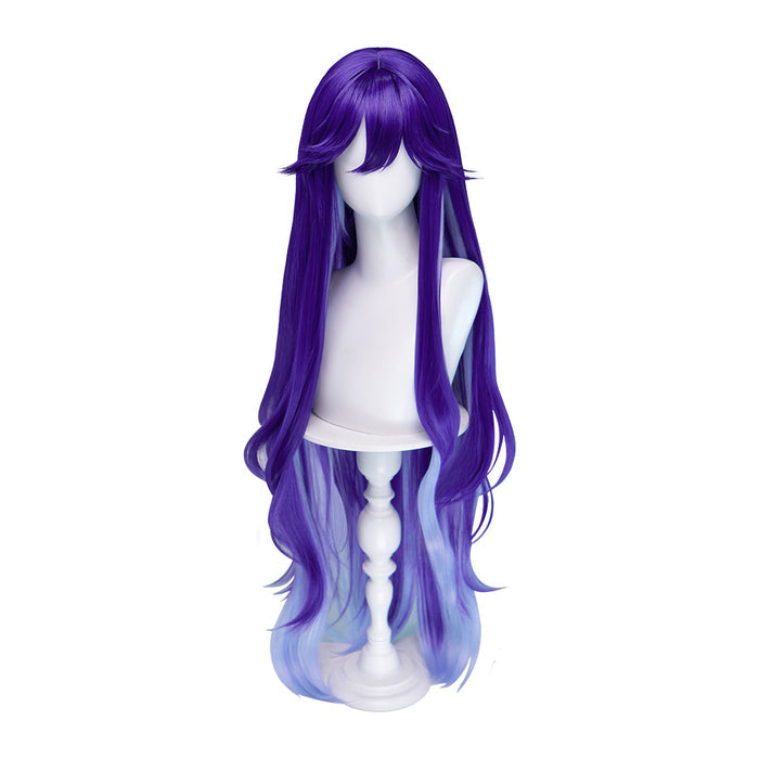 【Ready For Ship】DokiDoki Game Wuthering Waves Cosplay Lucilla Wig Long Curly Purple Layered Gradient Hair