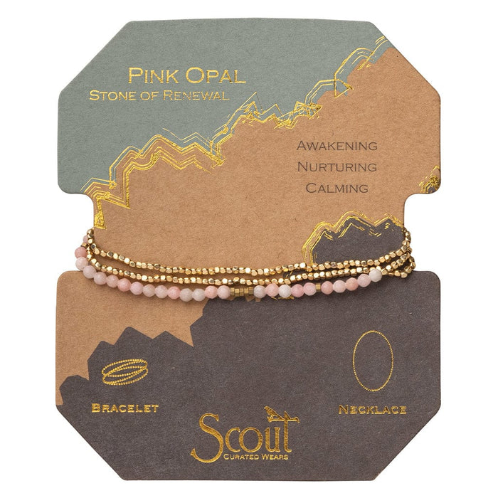 Scout Curated Wears Delicate Stone Wrap - Pink Opal Scout Curated Wears Delicate Stone Wrap - Pink Opal Bracelet