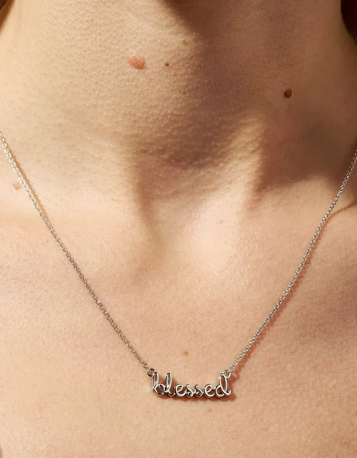 Spartina 449 Sea La Vie Blessed Script Necklace Spartina 449 Sea La Vie Blessed Script Necklace Necklaces