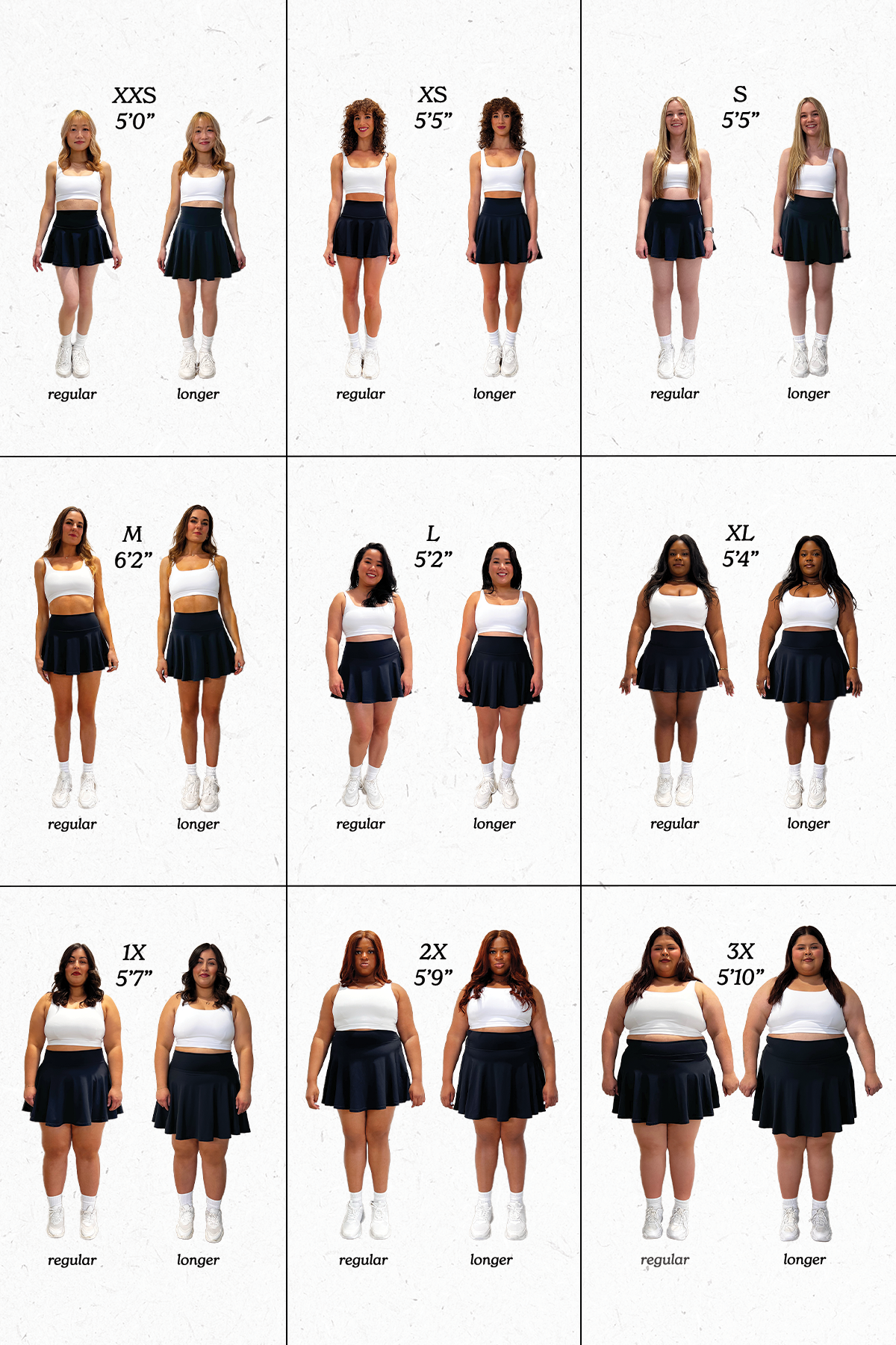 Twirl Skort (Longer) - Black
