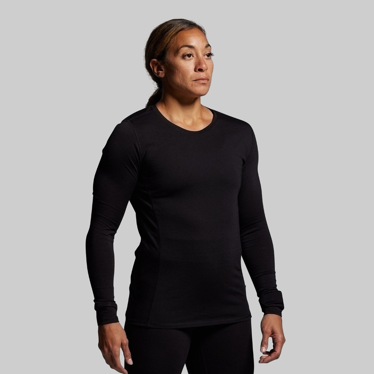 Women's Ridgeline Merino Thermal Top 165 (Black)