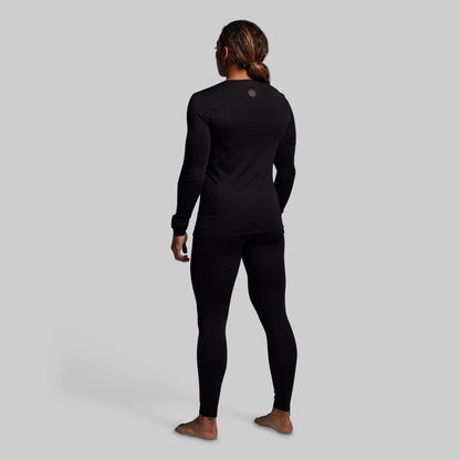 Women's Ridgeline Merino Thermal Top 165 (Black)