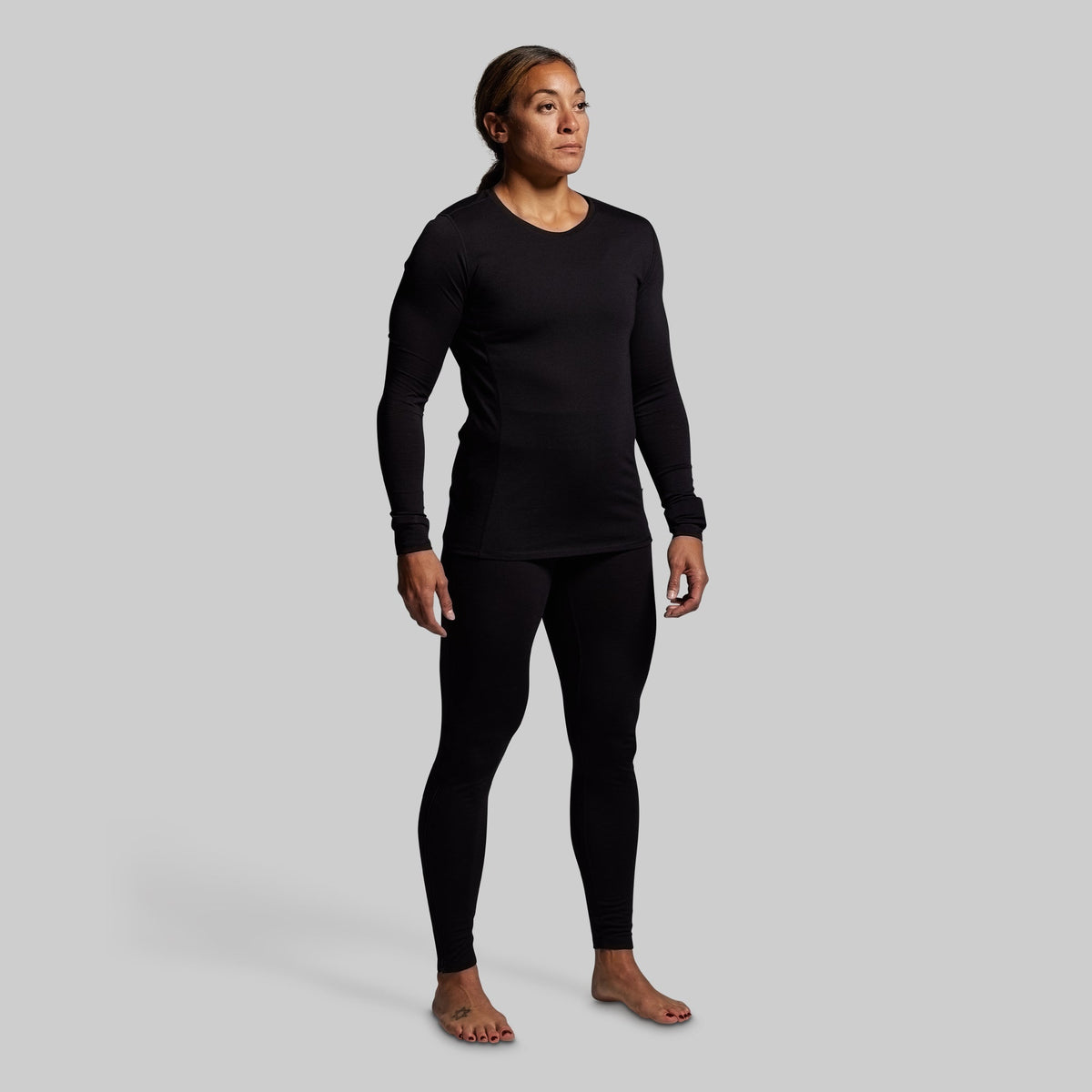 Women's Ridgeline Merino Thermal Top 165 (Black)
