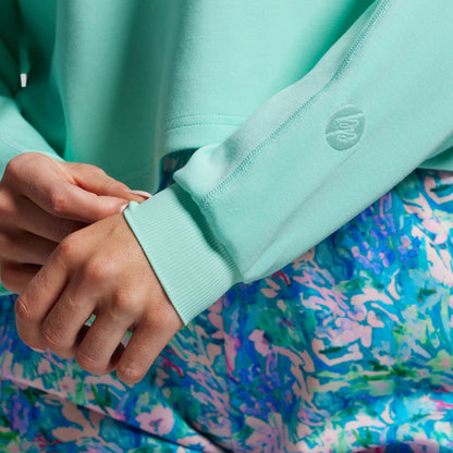 Lounge Lux Cropped Pullover (Jelly Mint)