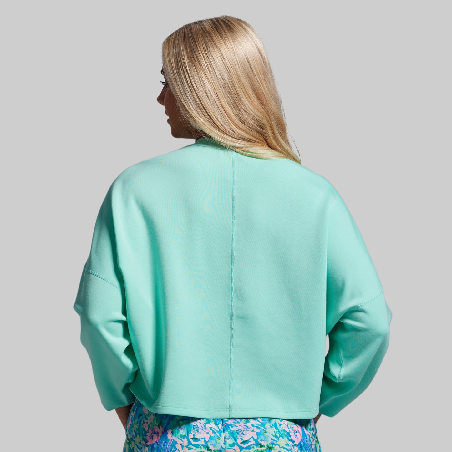 Lounge Lux Cropped Pullover (Jelly Mint)