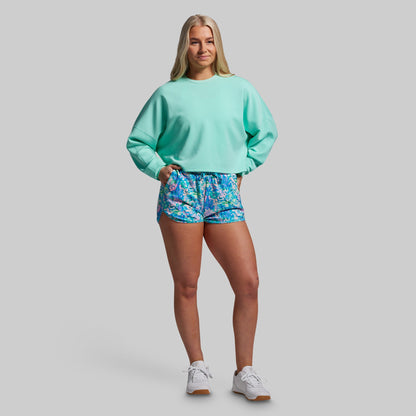 Lounge Lux Cropped Pullover (Jelly Mint)