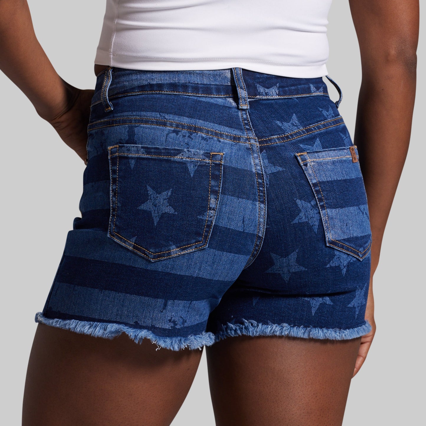 FLEX Stretchy Jean Short (Dark Americana)