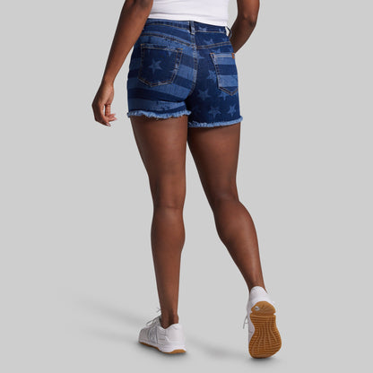FLEX Stretchy Jean Short (Dark Americana)