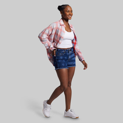 FLEX Stretchy Jean Short (Dark Americana)