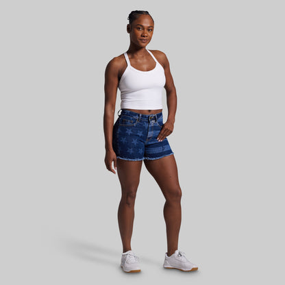 FLEX Stretchy Jean Short (Dark Americana)