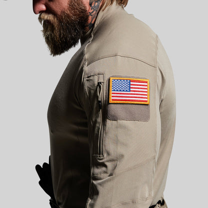 Long Sleeve Op Top (Desert Tan)