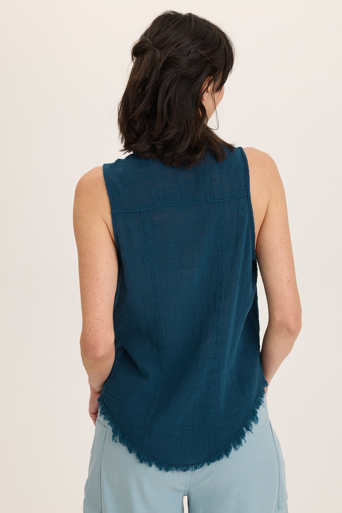 Otto Gauze Button-Up Top