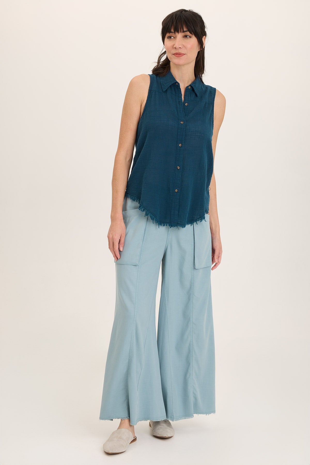 Desoto Ultra-Flare Wide Leg Pocket Trouser