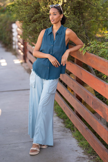 Desoto Ultra-Flare Wide Leg Pocket Trouser