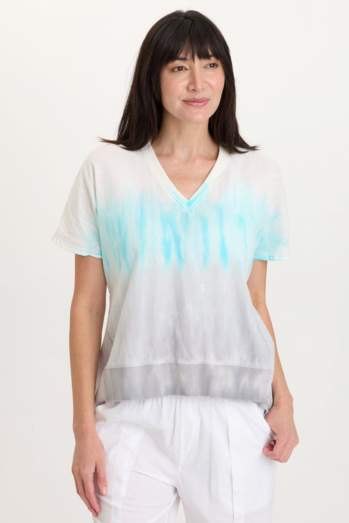 Clara Cotton Linen V-Neck Top