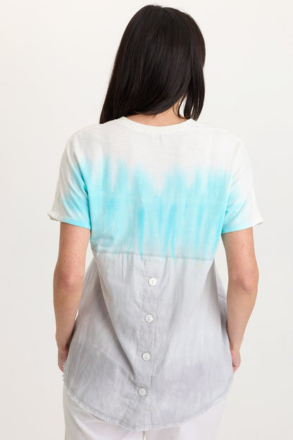 Clara Cotton Linen V-Neck Top