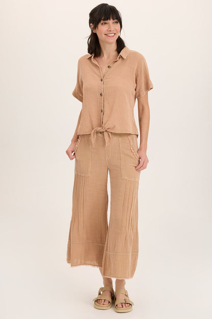 Teagan Gauze Tie-Up Top