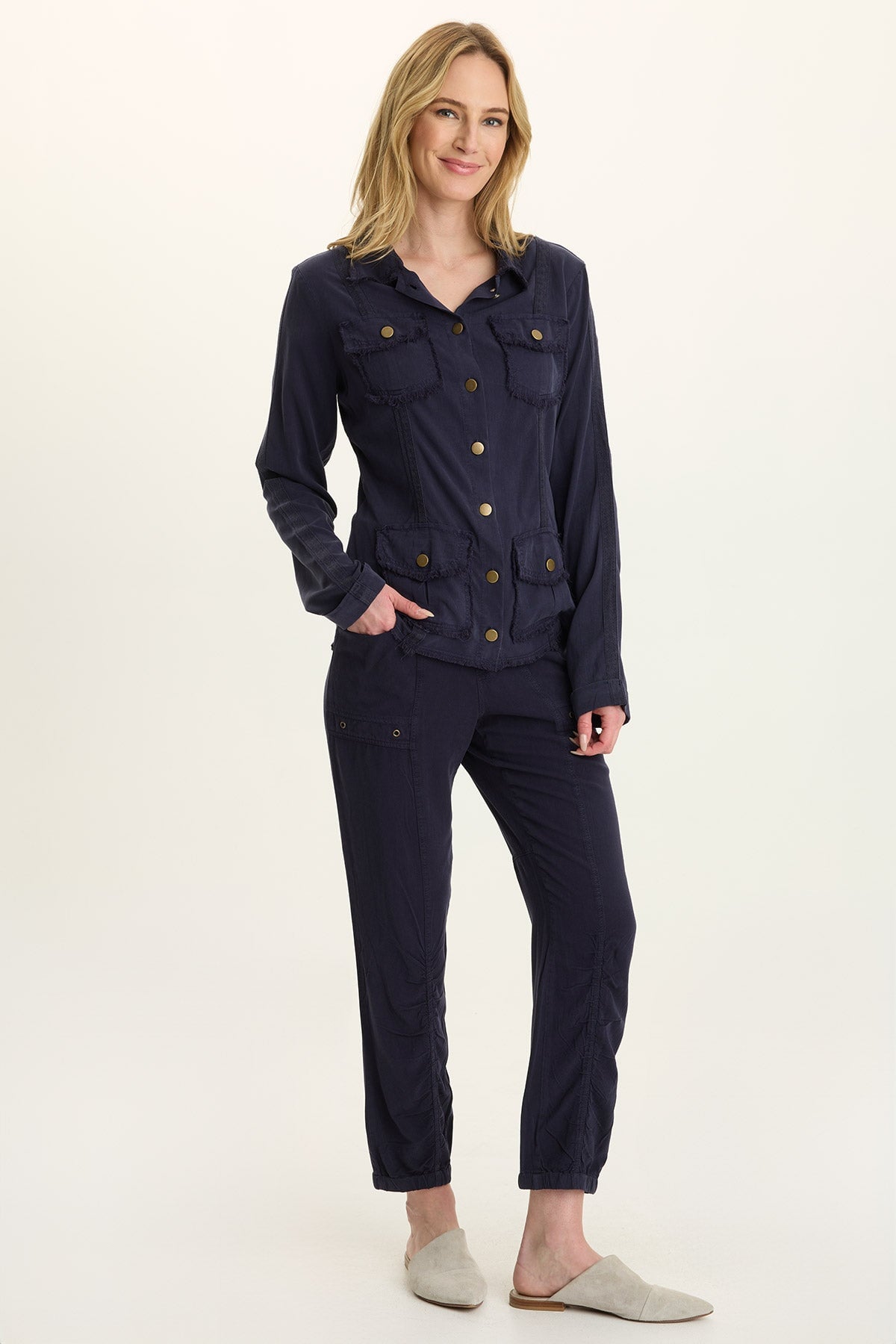 Squire Twill Banded Hem Casual Pant