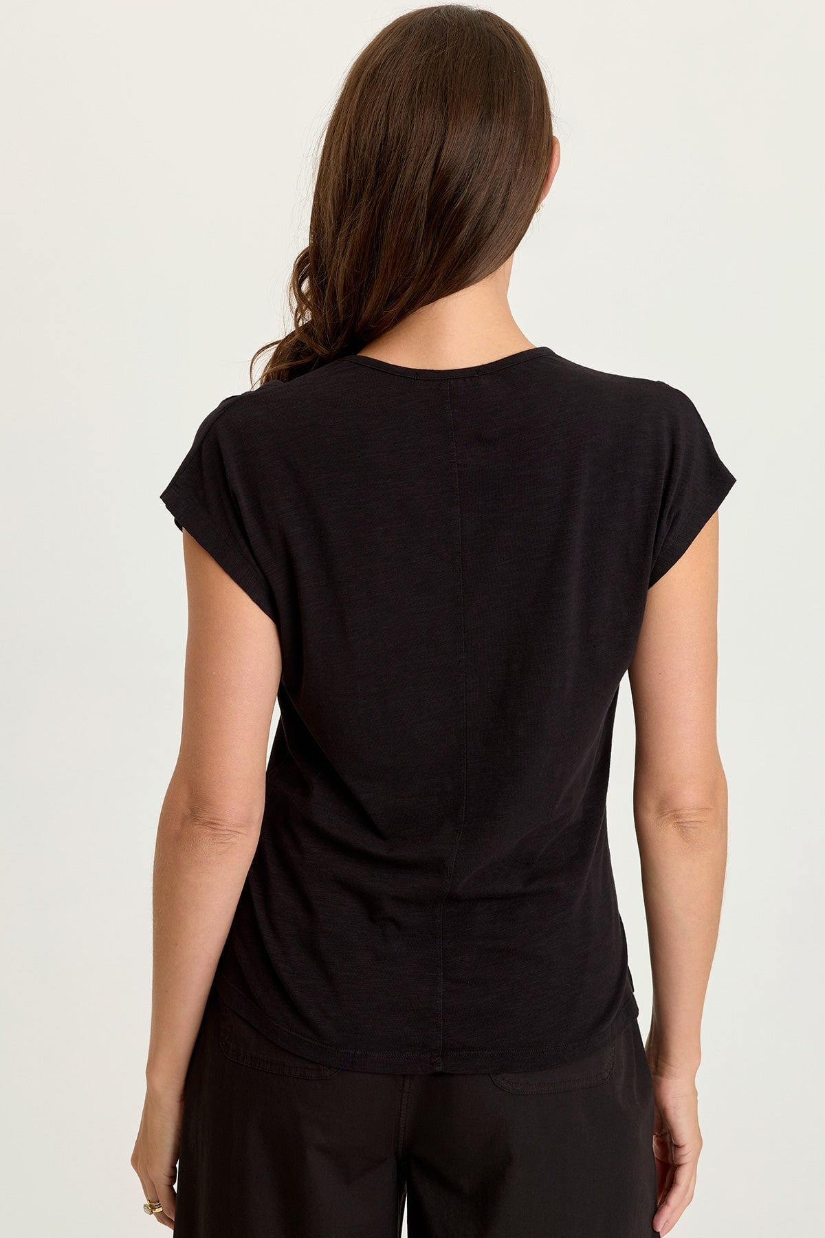 Arwen Soft Jersey Mock Neck Tee