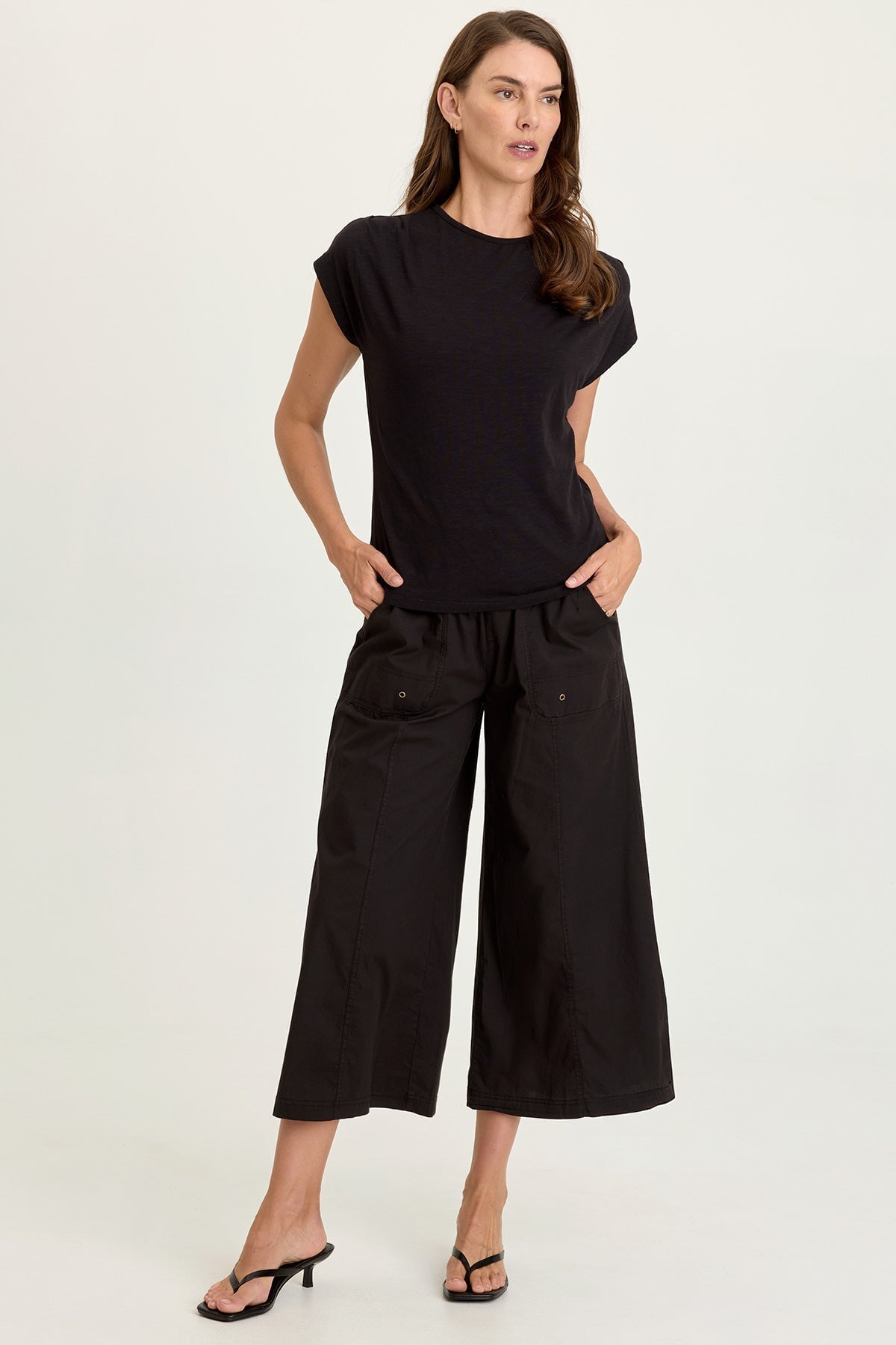 Gottfried Poplin Gaucho Crop