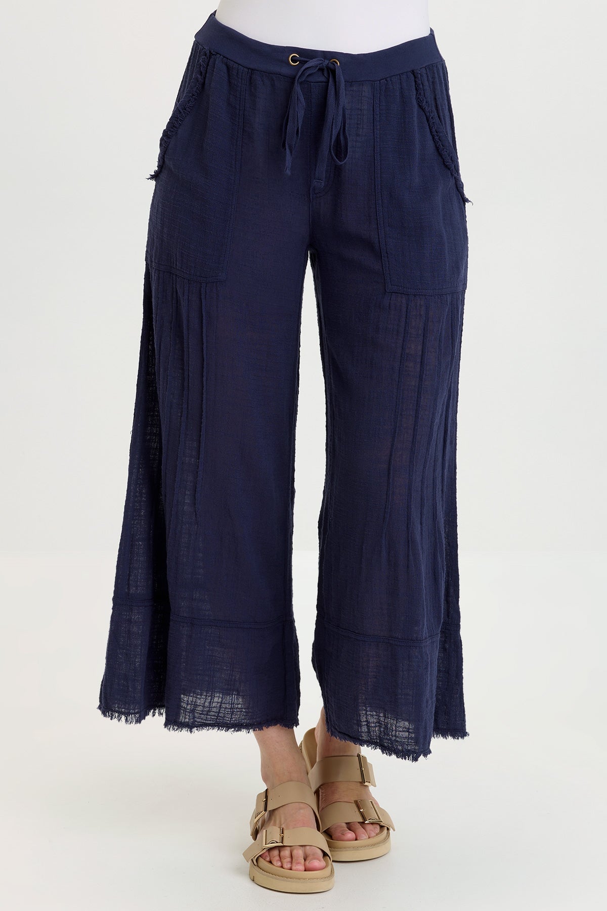 Ace Gauze Wide Leg Crop
