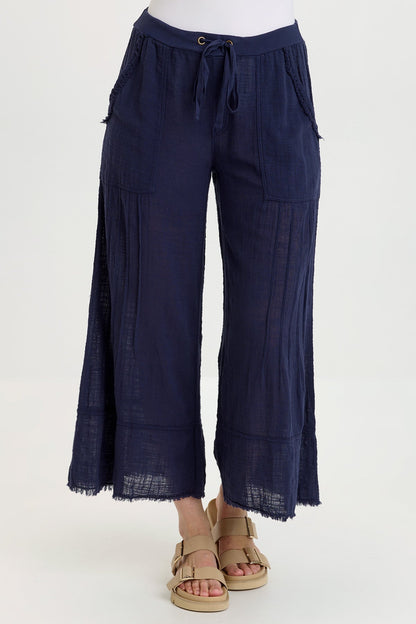 Ace Gauze Wide Leg Crop