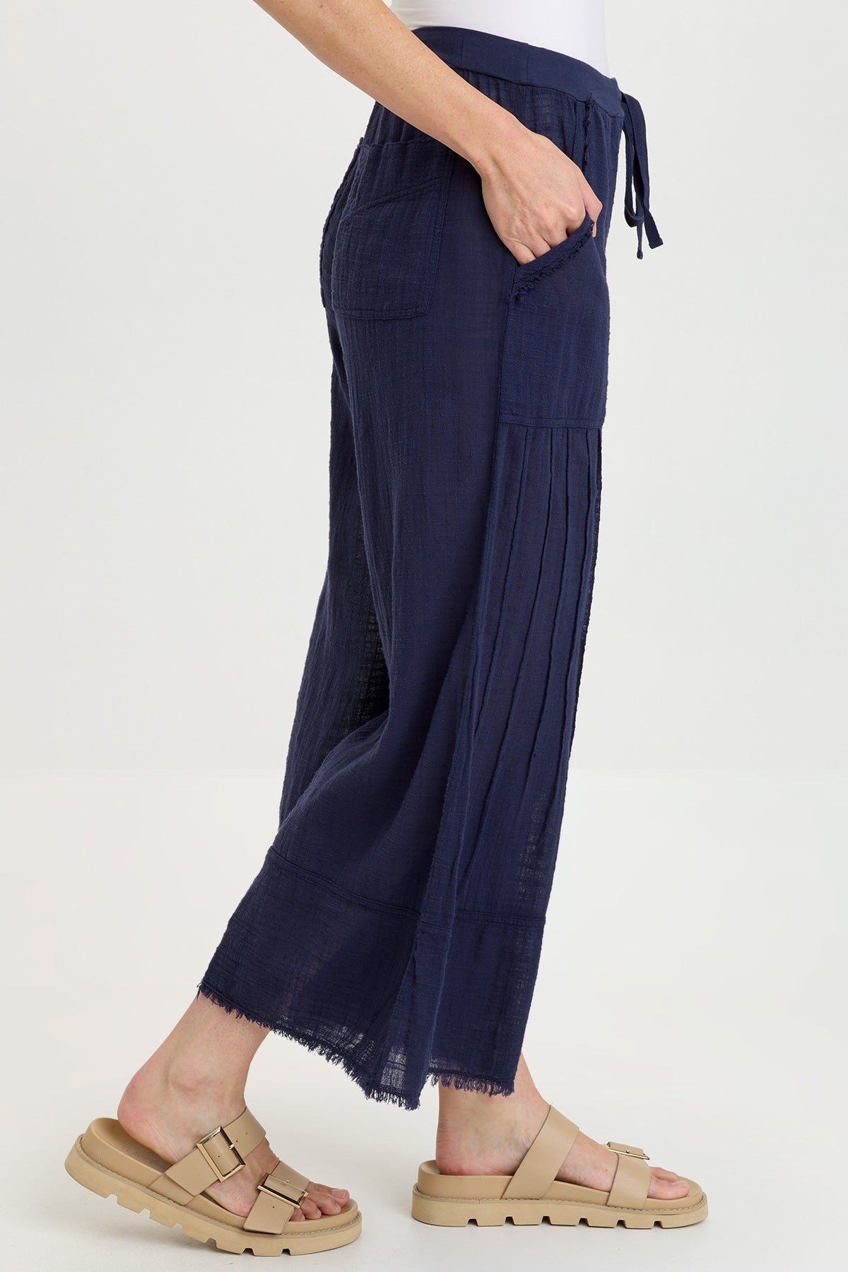 Ace Gauze Wide Leg Crop