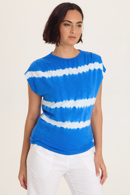 Arwen Soft Jersey Mock Neck Tee