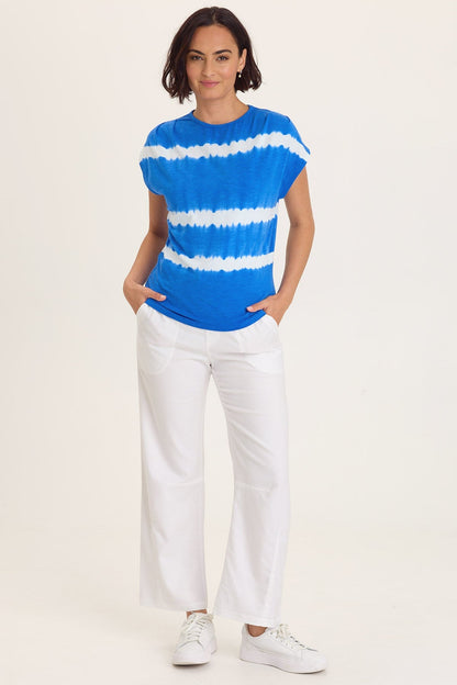 Arwen Soft Jersey Mock Neck Tee