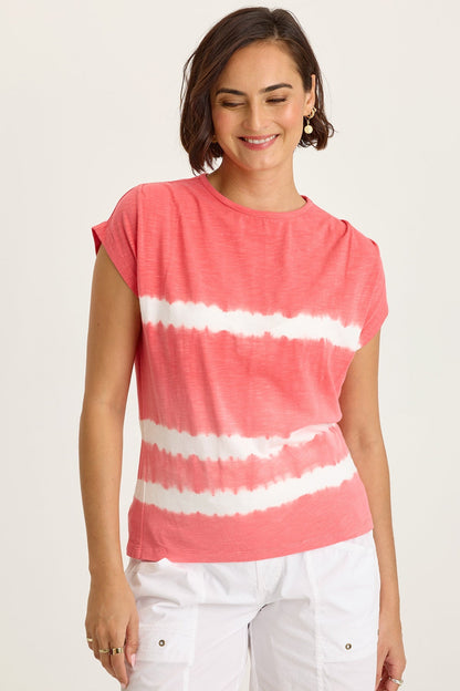 Arwen Soft Jersey Mock Neck Tee