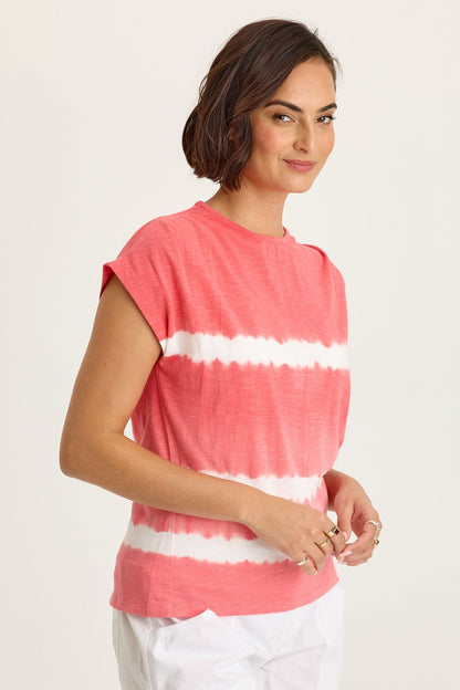 Arwen Soft Jersey Mock Neck Tee