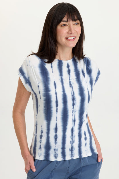 Arwen Soft Jersey Mock Neck Tee
