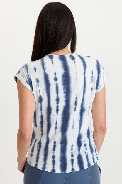 Arwen Soft Jersey Mock Neck Tee
