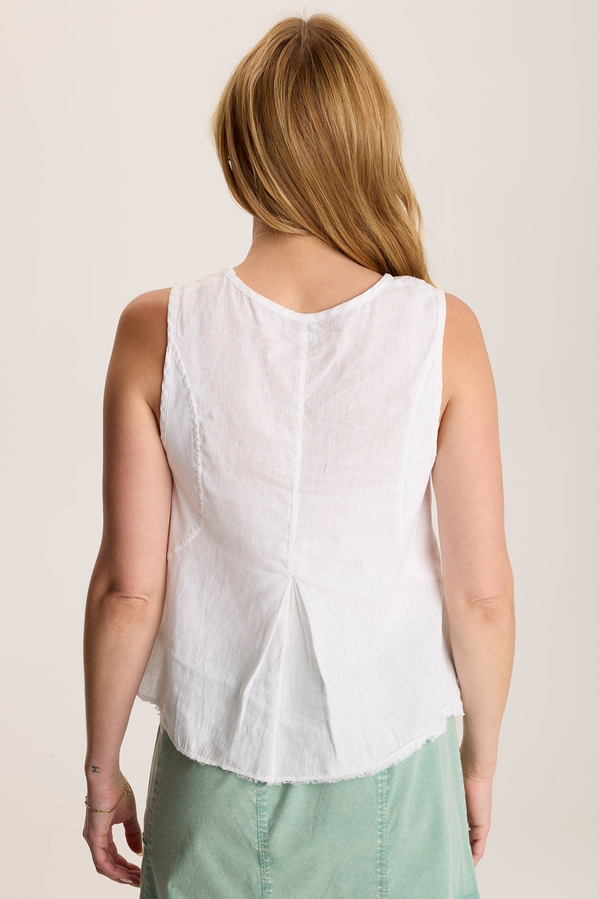 Estine Linen V-Neck Tank Top