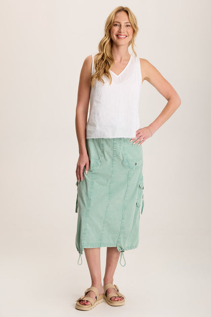Estine Linen V-Neck Tank Top