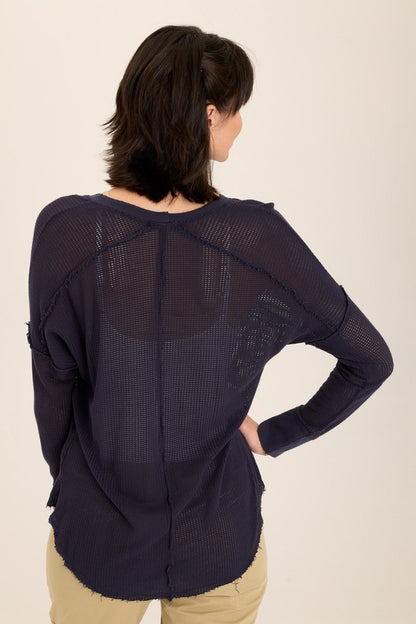 Bullock Mesh V-Neck Pullover