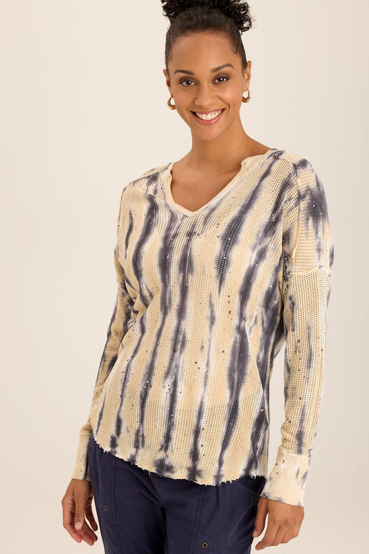 Bullock Mesh V-Neck Pullover