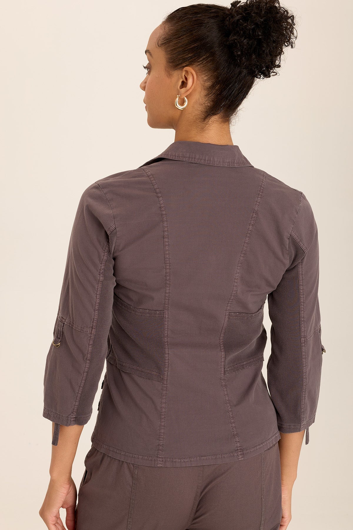 Wexel Stretch Poplin Fitted Cargo Jacket