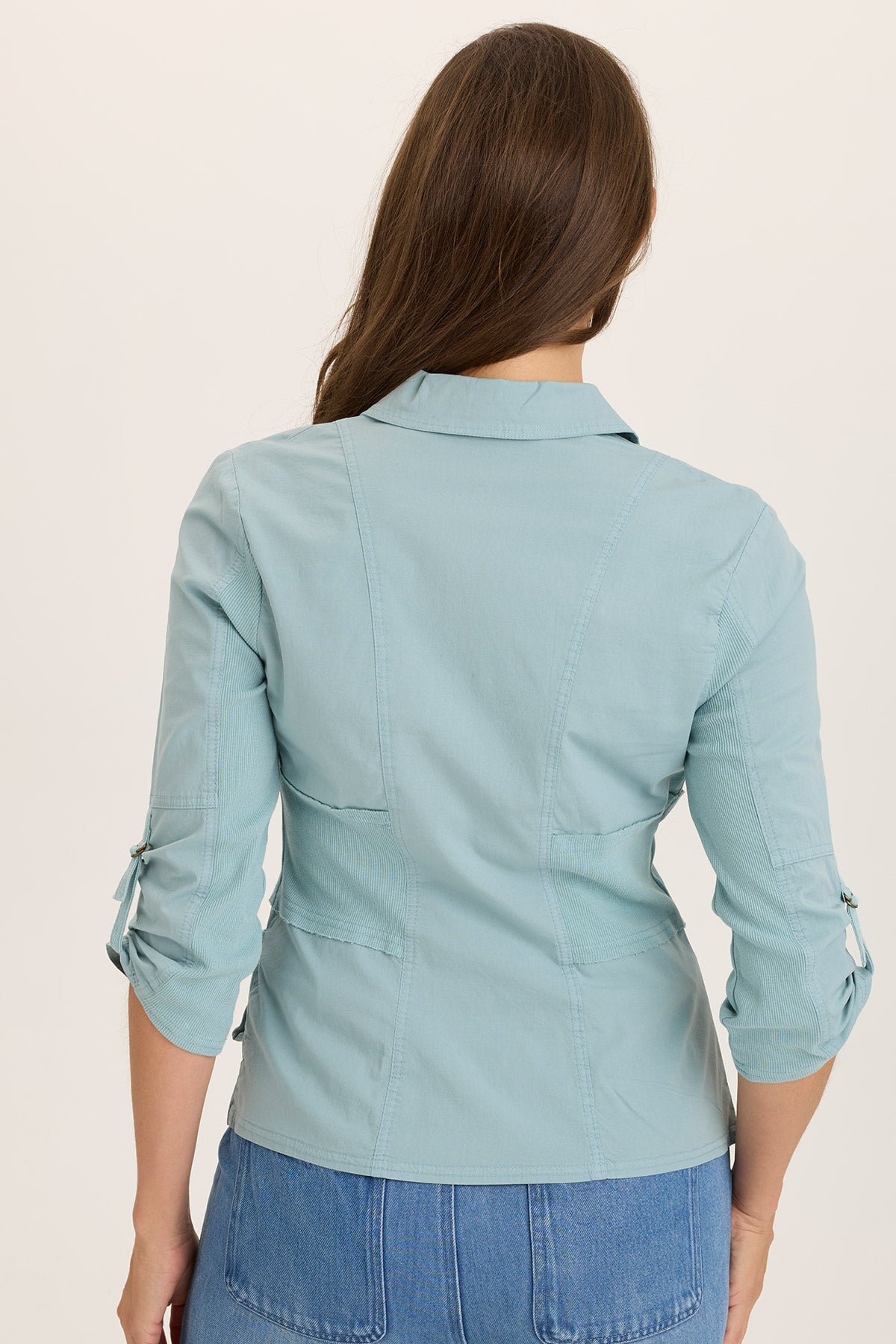 Wexel Stretch Poplin Fitted Cargo Jacket