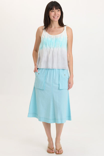 Parvati Cotton Linen Midi Skirt