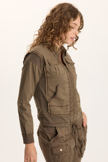 Ari Poplin Adjustable Cargo Bomber