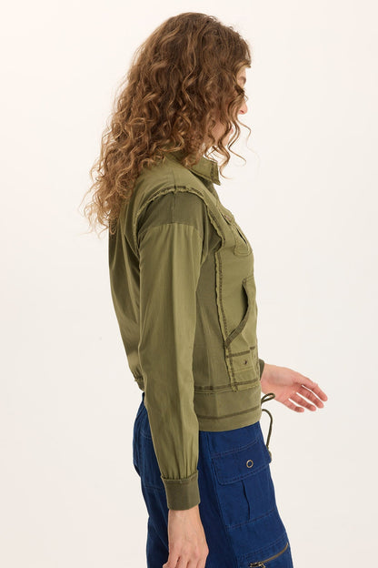 Ari Poplin Adjustable Cargo Bomber