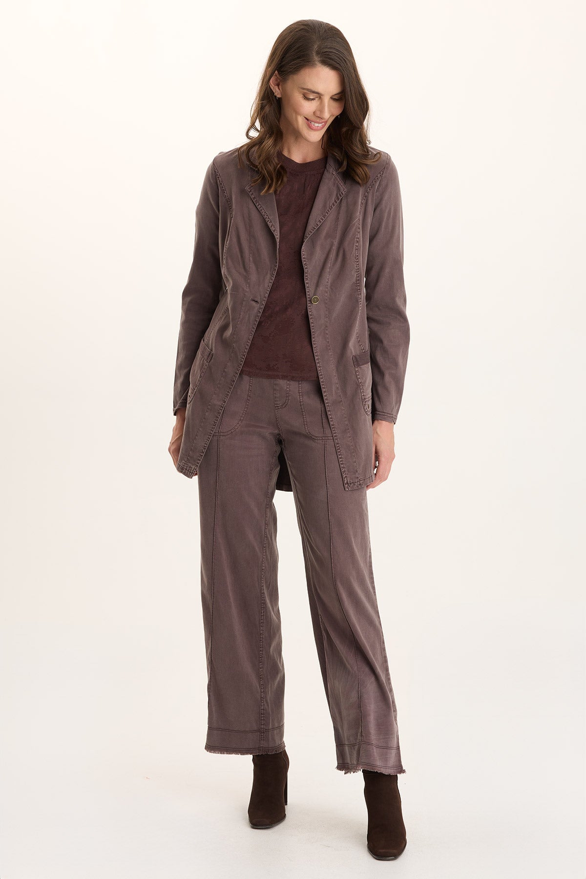 Lainey Longline Tencel Blazer