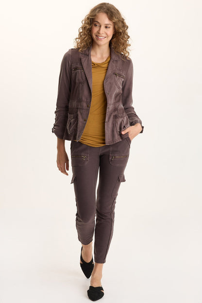 Keelie Twill Knit Elevated Pocket Legging